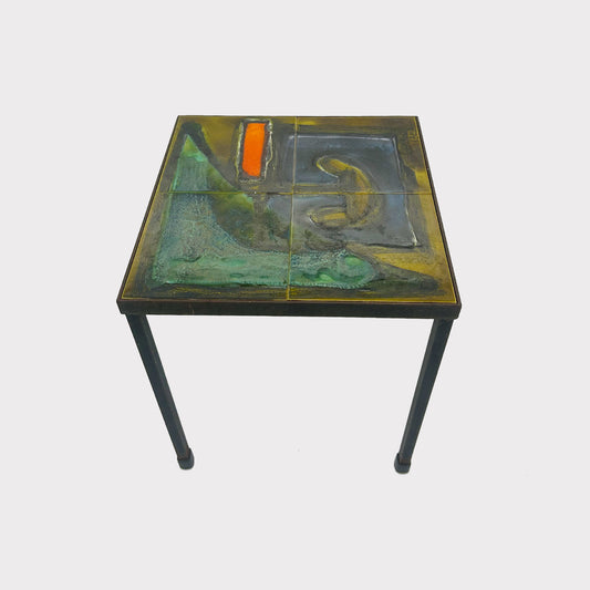 Side Table | 1960s Juliette Belarti Small Tiled Table