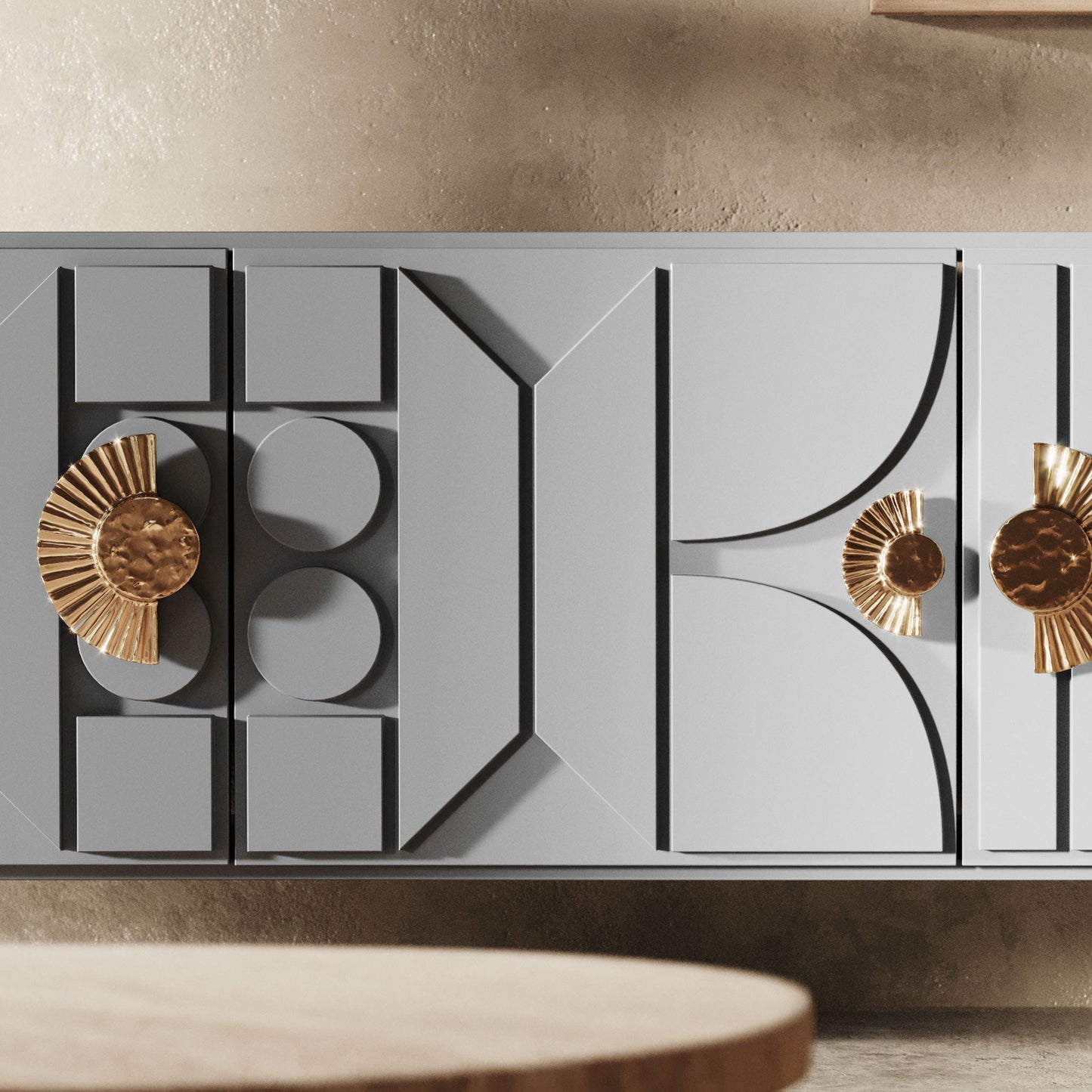 ArtSun pull handles installed on a cabinet