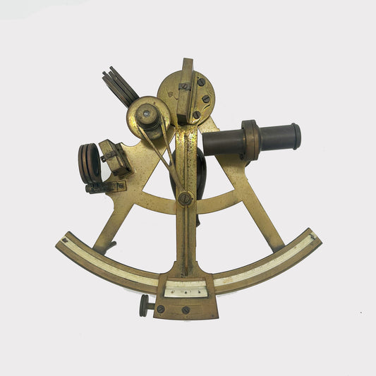 Antique Brass Nautical Sextant