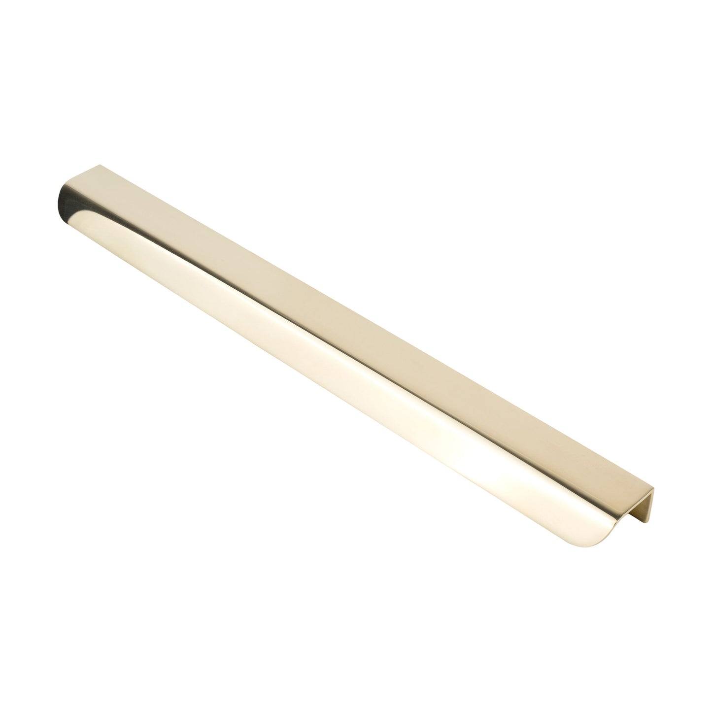 Brass Metal Tab pull on a white backbround