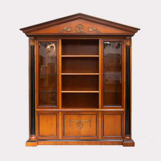 French Empire Breakfront Bookcase