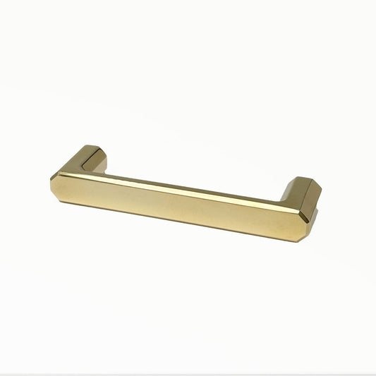 Henderson brass cabinet handle on a white background