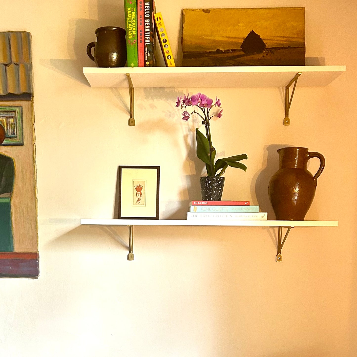 Industrial Modern Knurled Bar Shelf Brackets