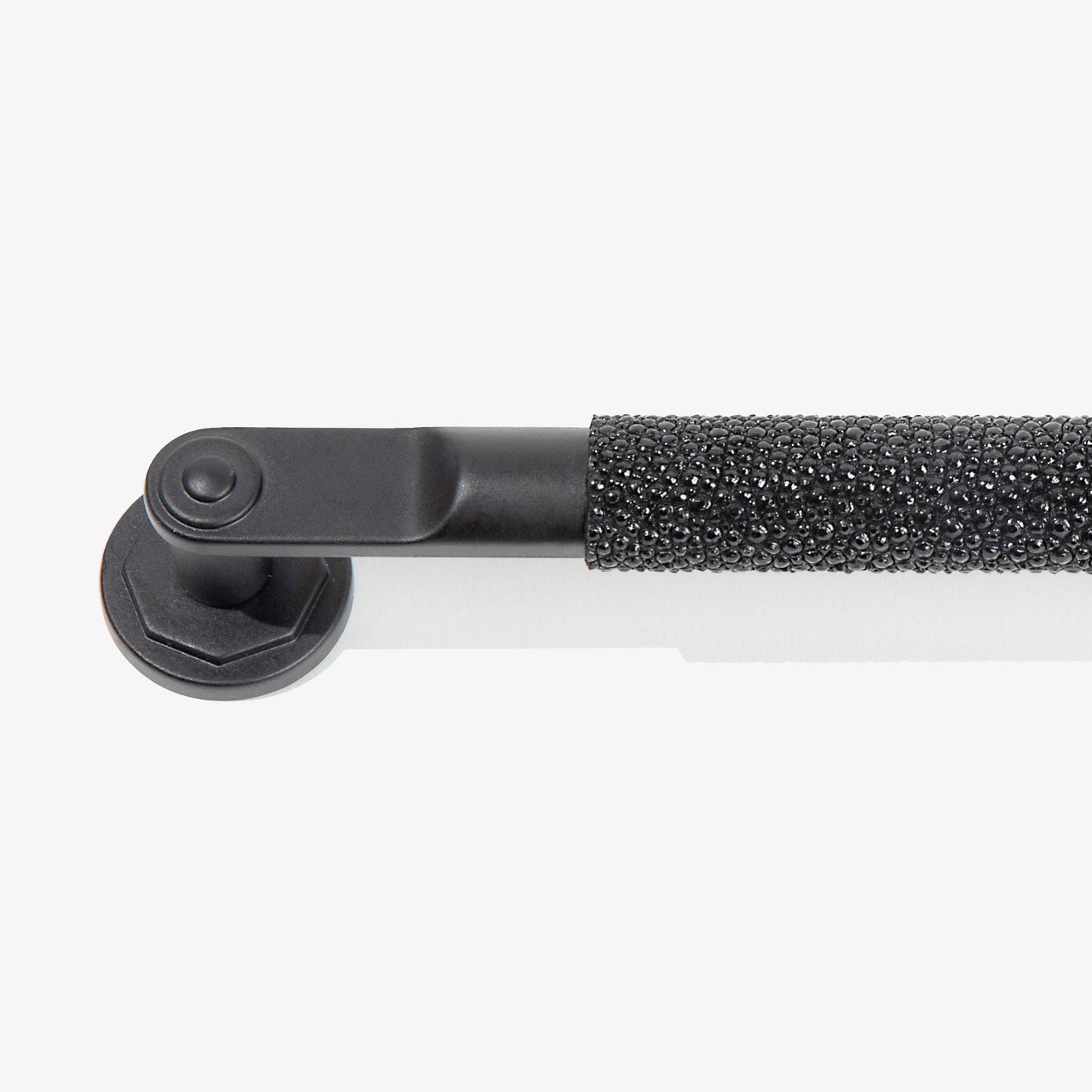 close up of Industrial Modern Shagreen Pull Large