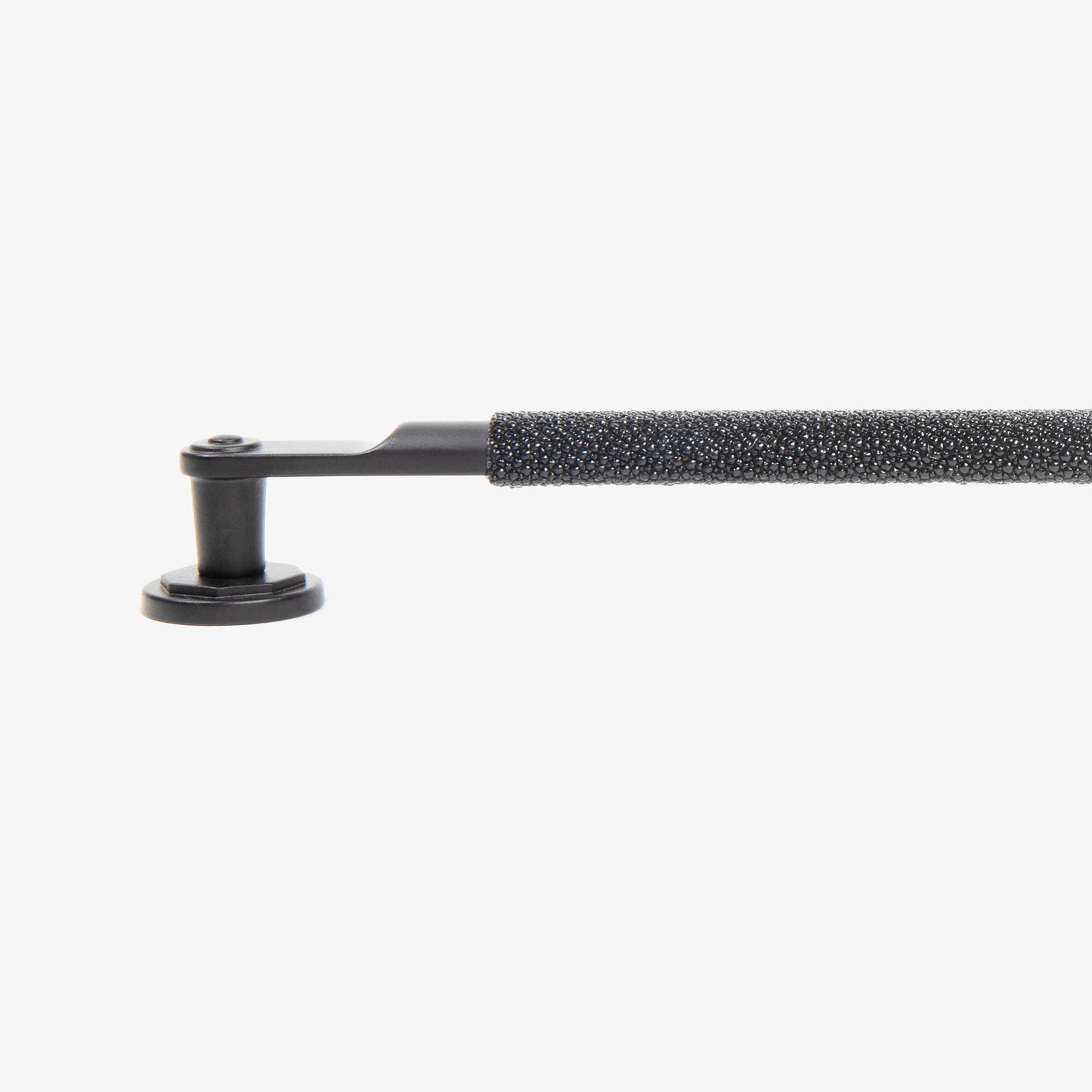 side view close up Industrial Modern Shagreen Pull Large