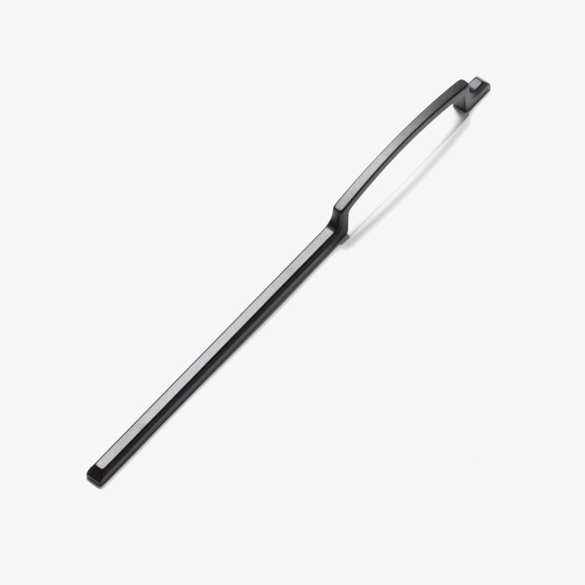 Matte Black Long Arm Asymmetrical Grip Modern Cabinet Pull by Studio Marchant