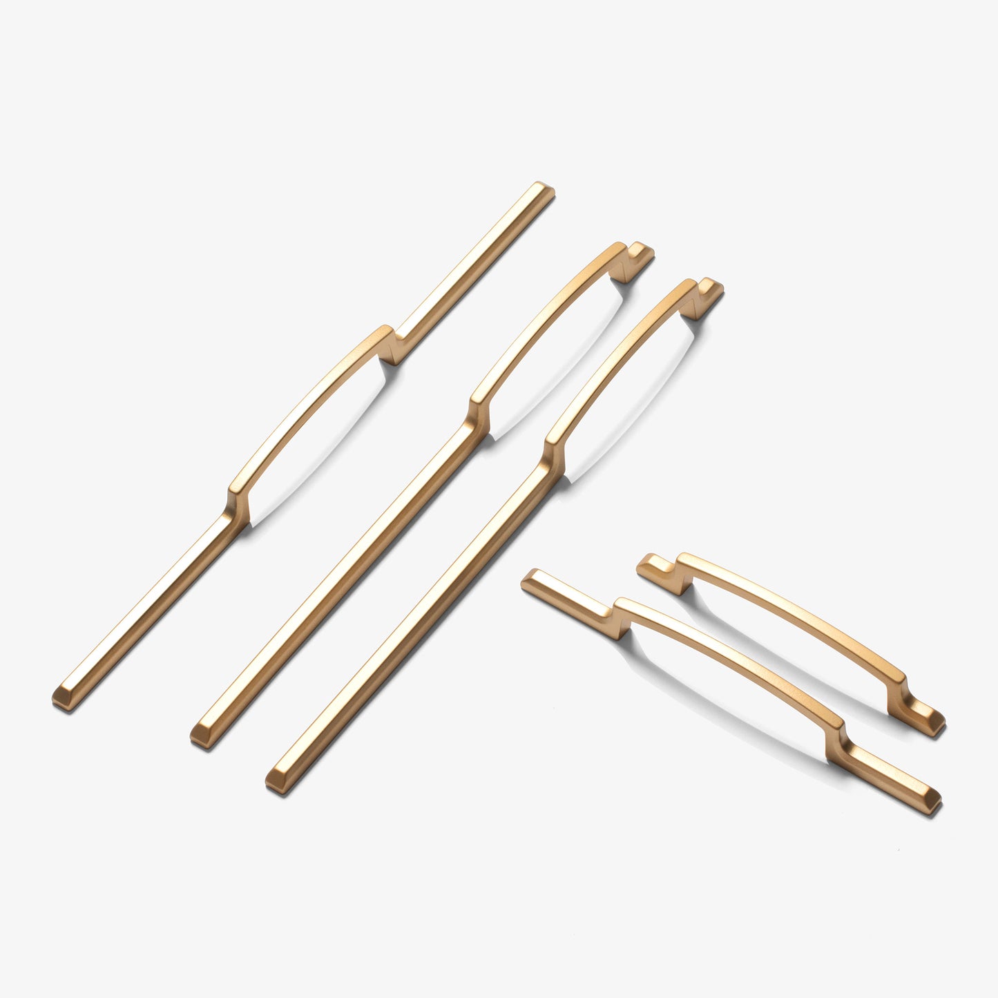 Mid Century Cabinet Hardware Collection Satin Brass