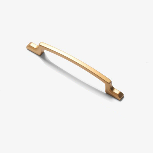 Satin Brass Short Arm Modern Cabinet Pull by Studio Marchant