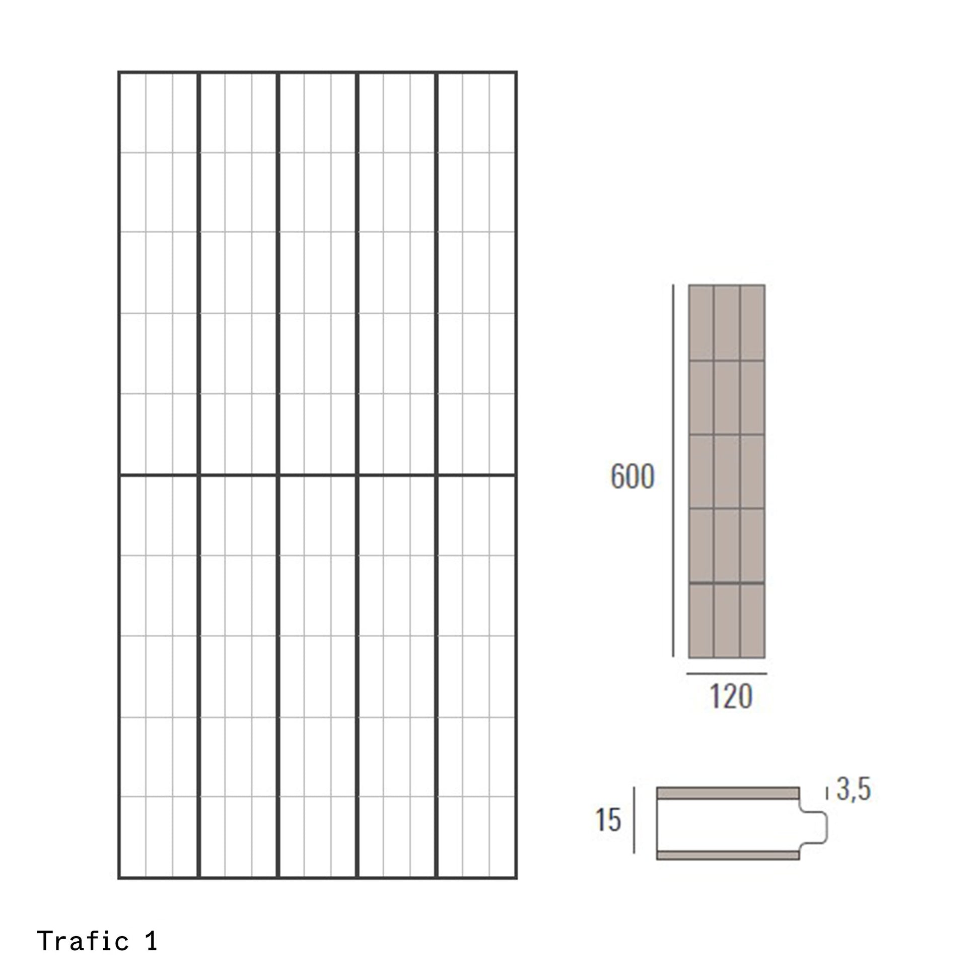 Trafic 1 Lay Pattern Diagram
