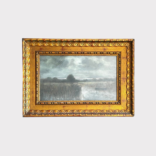 French Landscape of Early Morning Framed Pastel