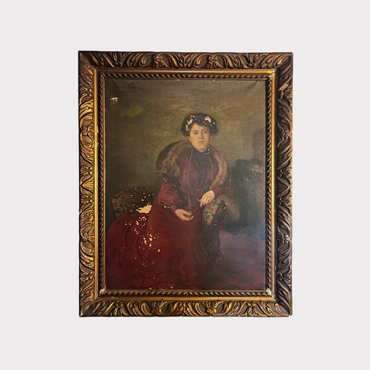 Monumental Portrait of Noble Woman Oil Painting