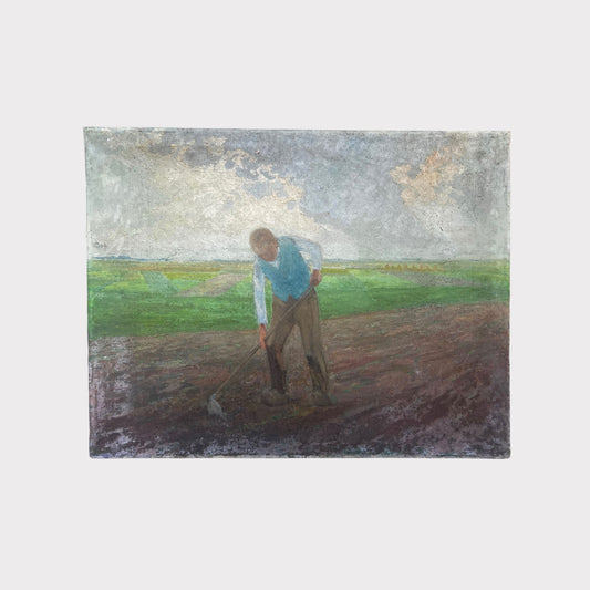 Man Farming Oil Painting by Jan Claessens