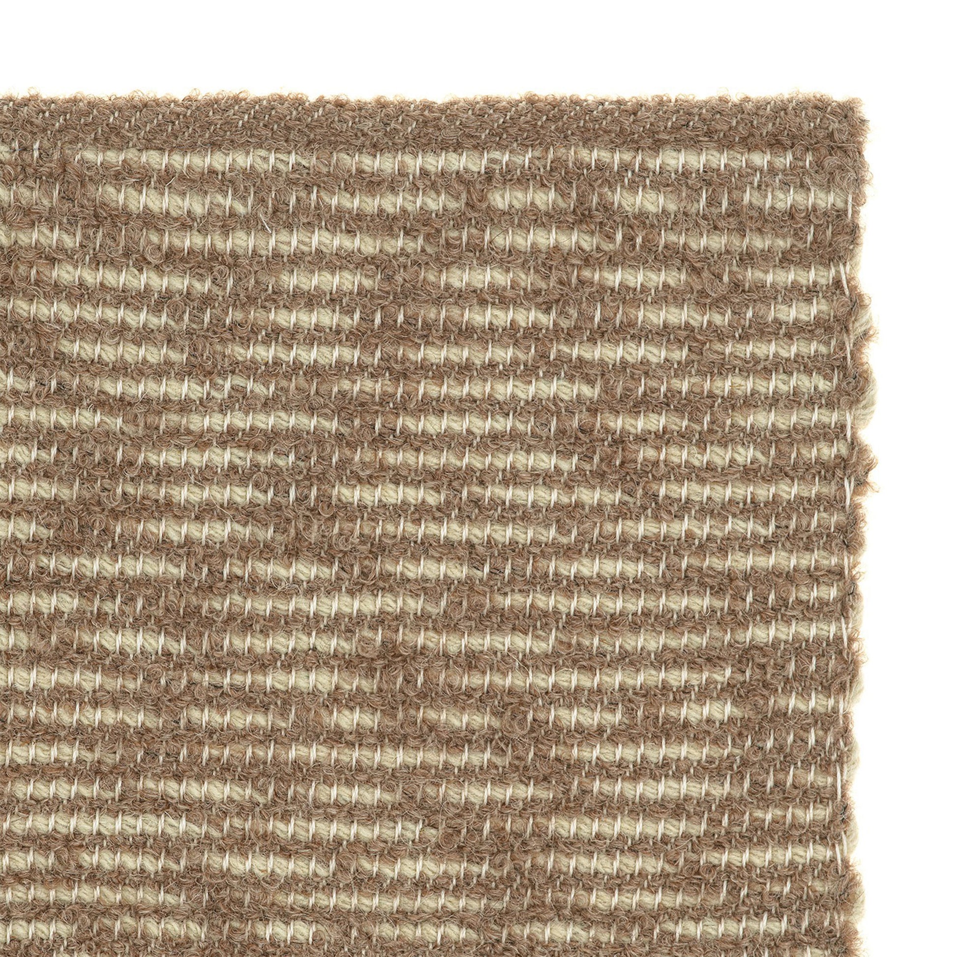 Alisso rug style in cream and pale brown textured flat weave