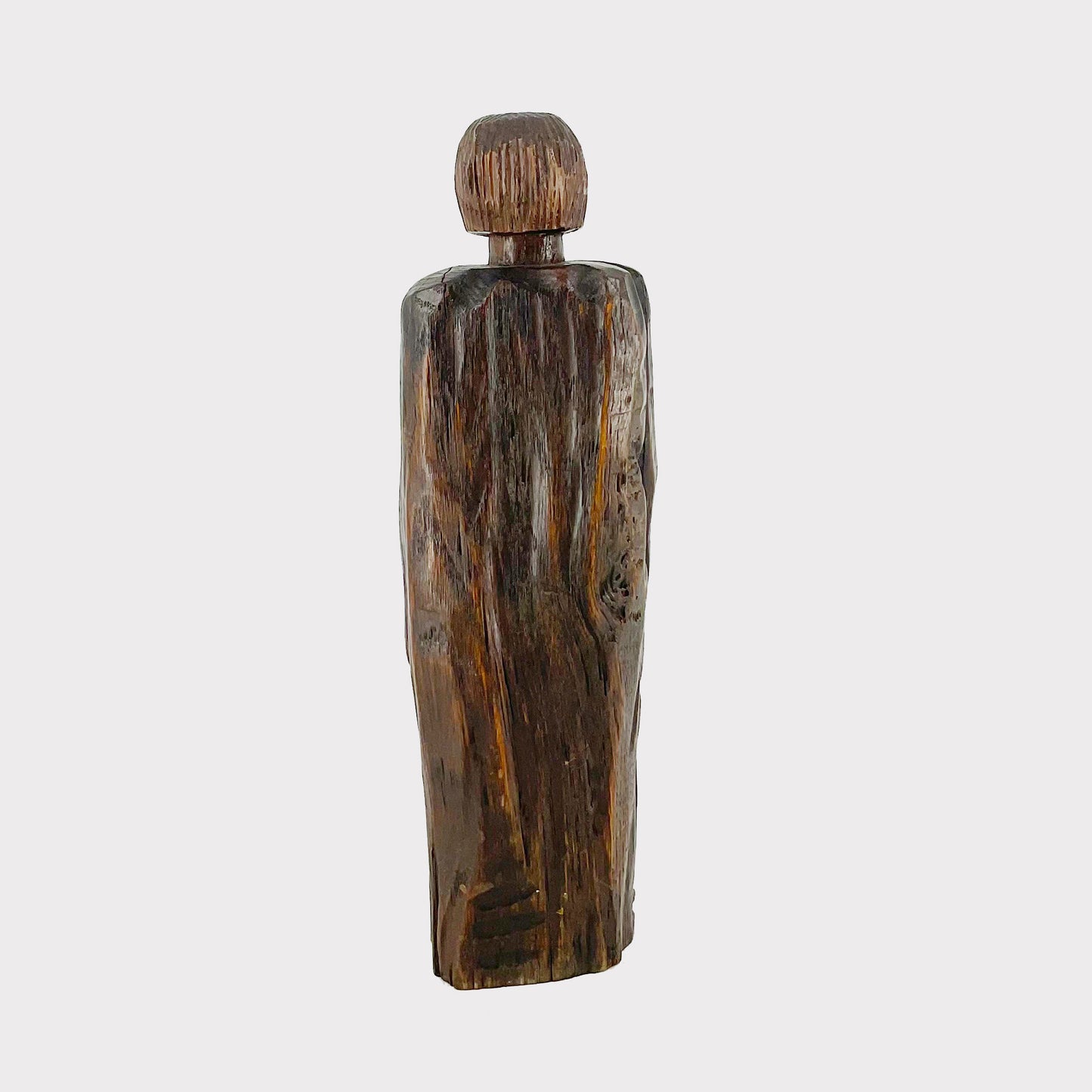 French Carved Wooden Nude Figurine