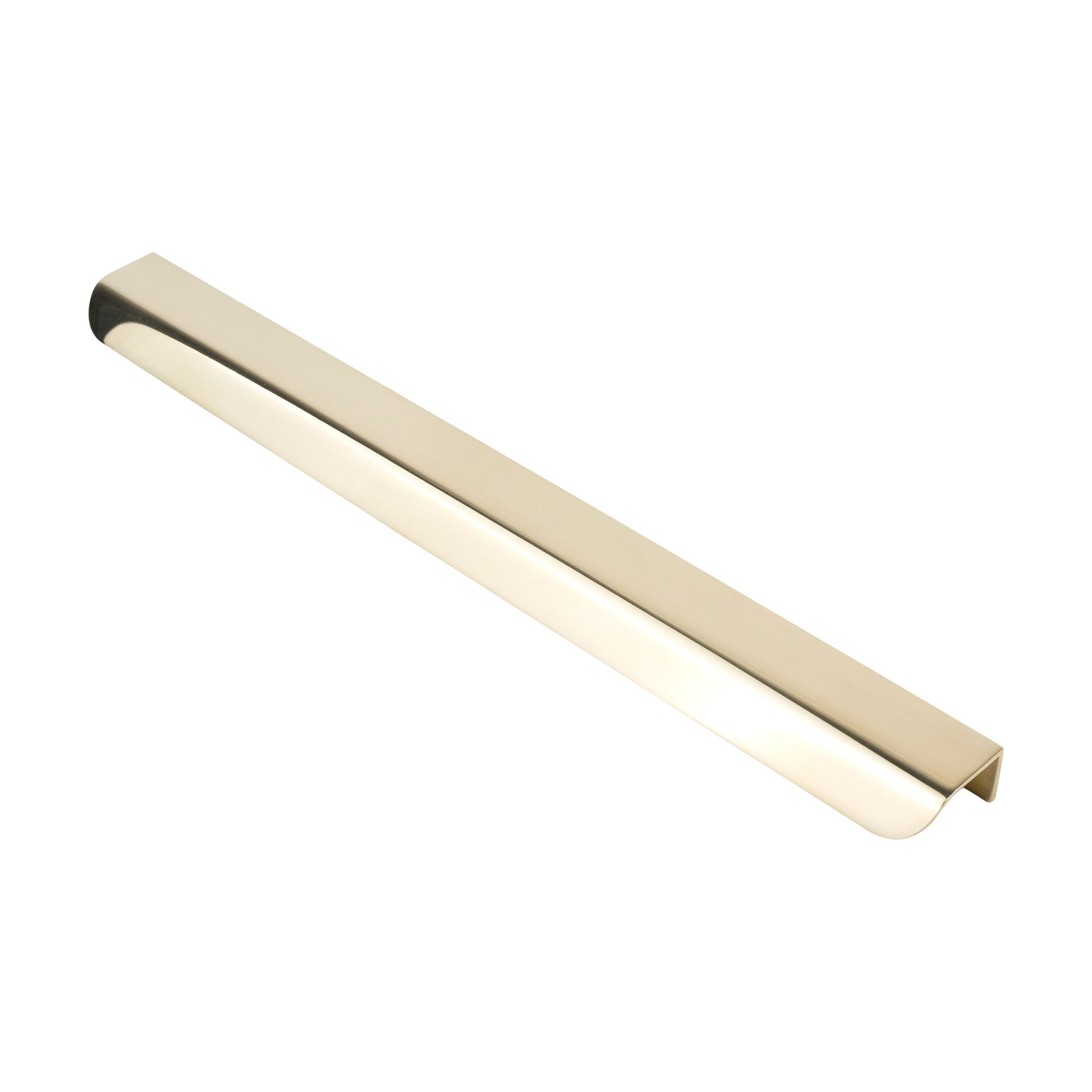 Brass Metal Tab pull on a white backbround