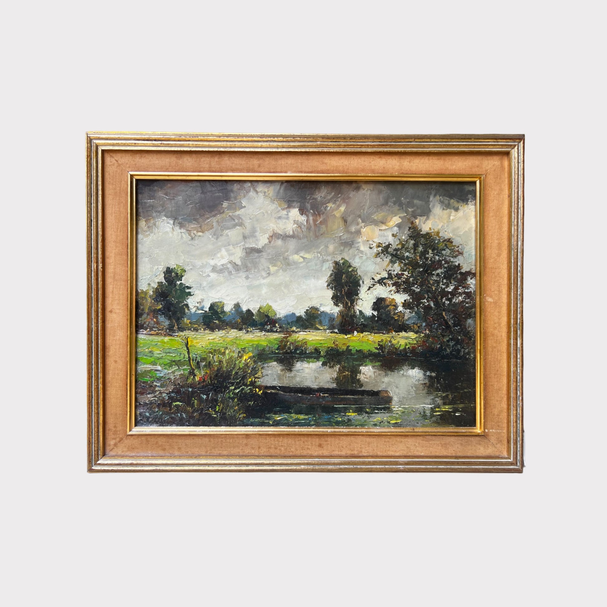 French Country Landscape Oil Painting