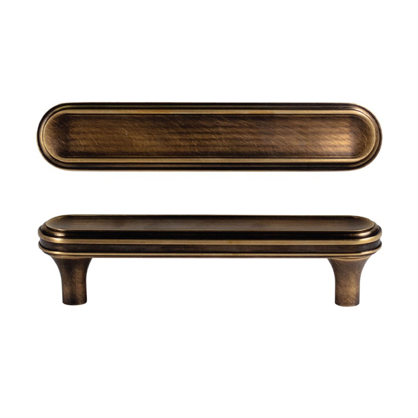 Carrara Round Cabinet Pull top and side view