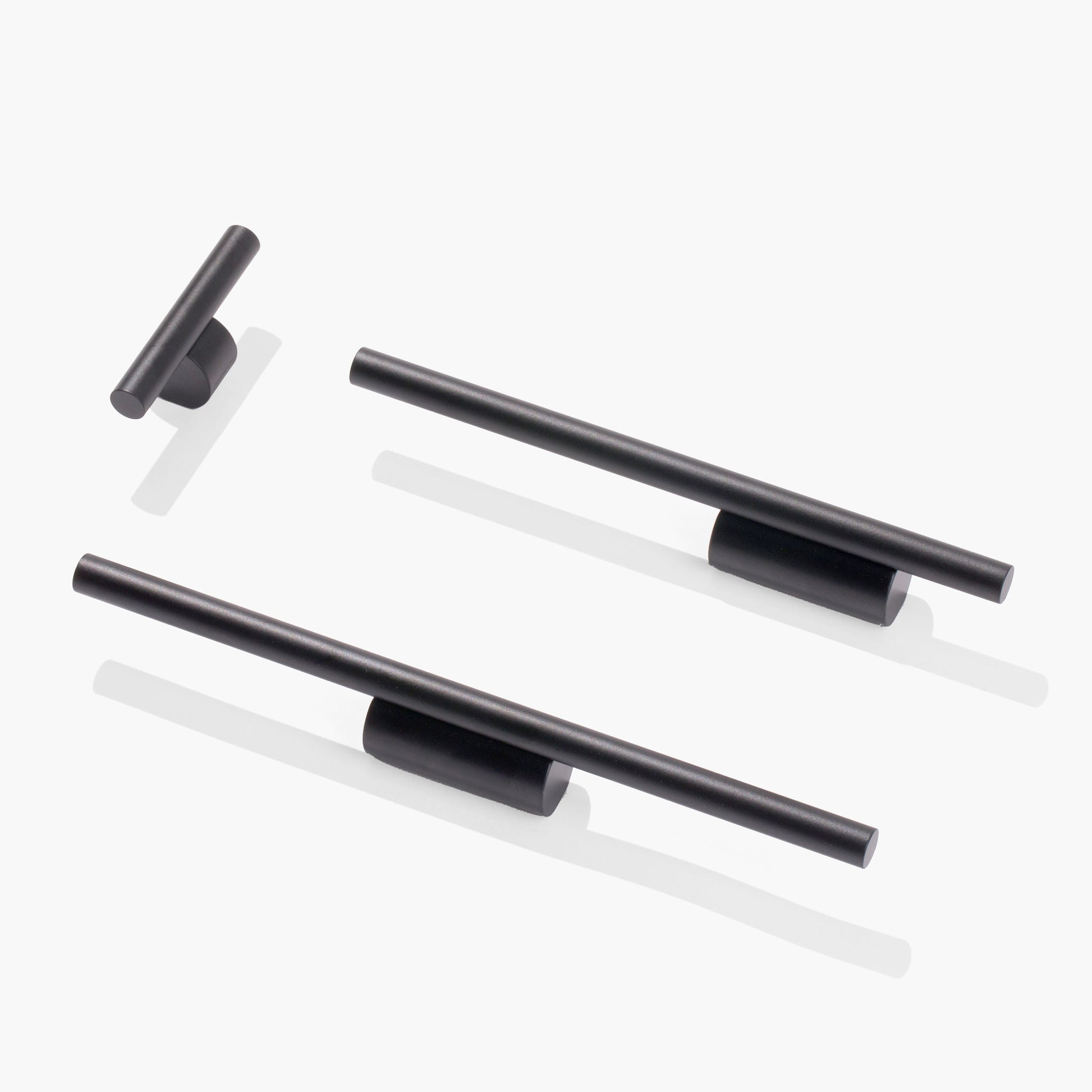 Counterbalance cabinet hardware collection in matte black