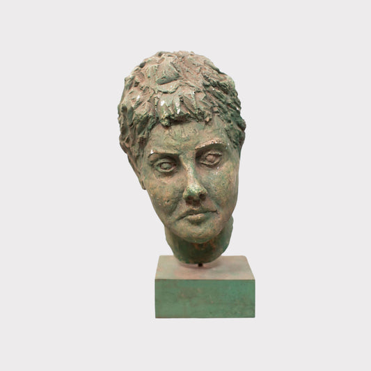 Dutch Verdigris Roman Style Bust