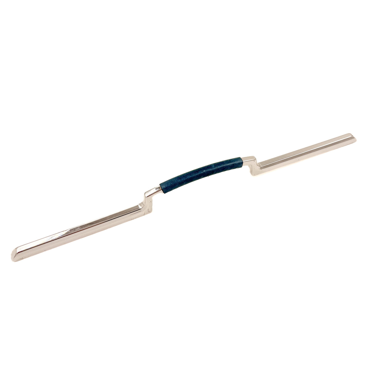 Leather Mid Century Modern Cabinet Pull | Long Arm Middle Grip