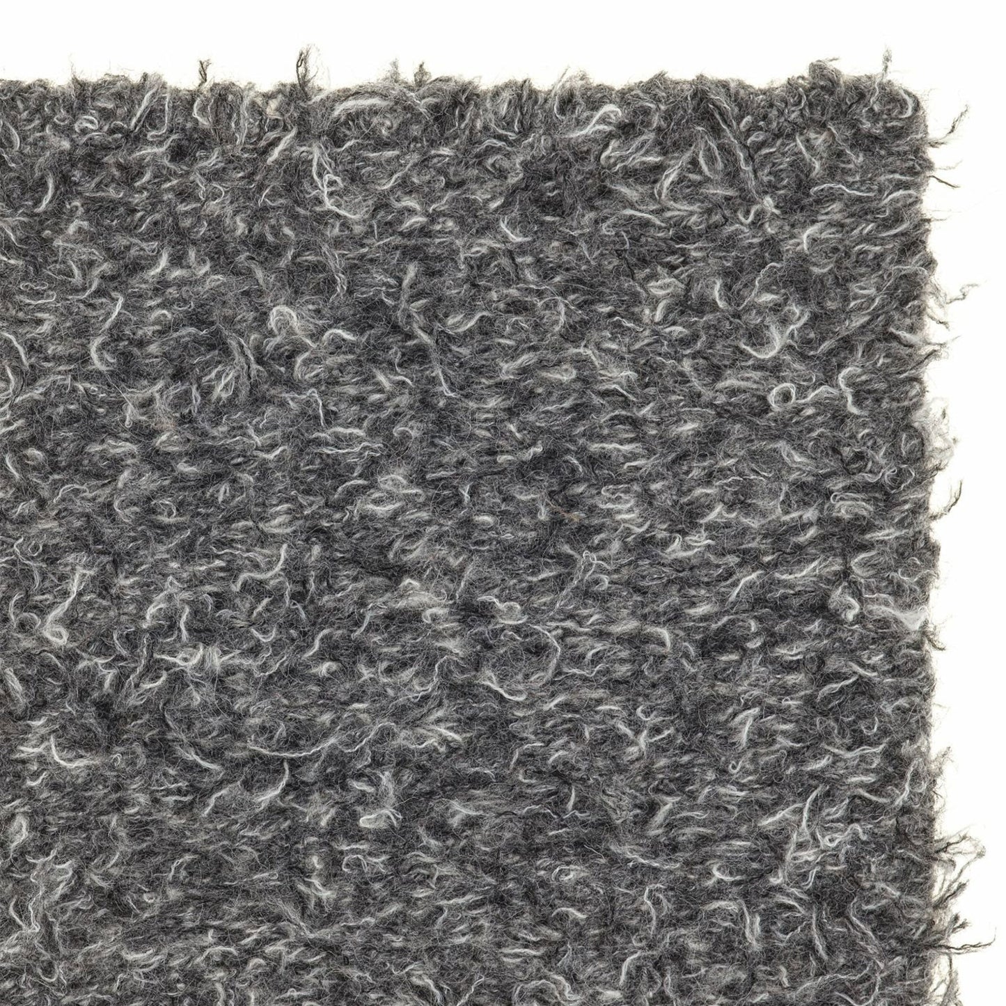 Erbe rug style in mixed grey colored woven shag weave