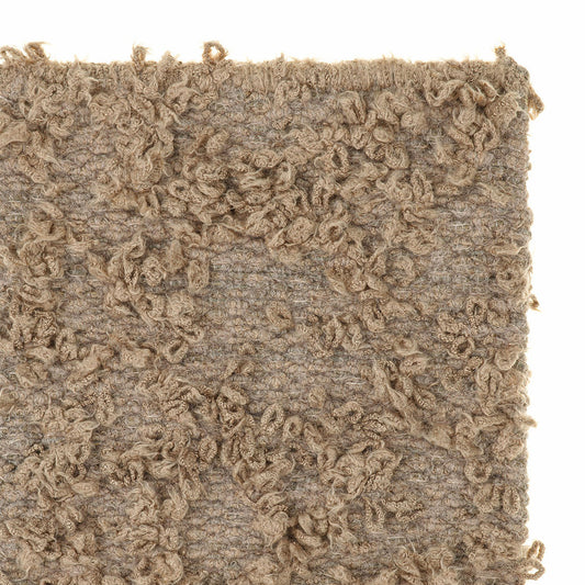 Folia rug style in taupe colored intermittent boucle weave