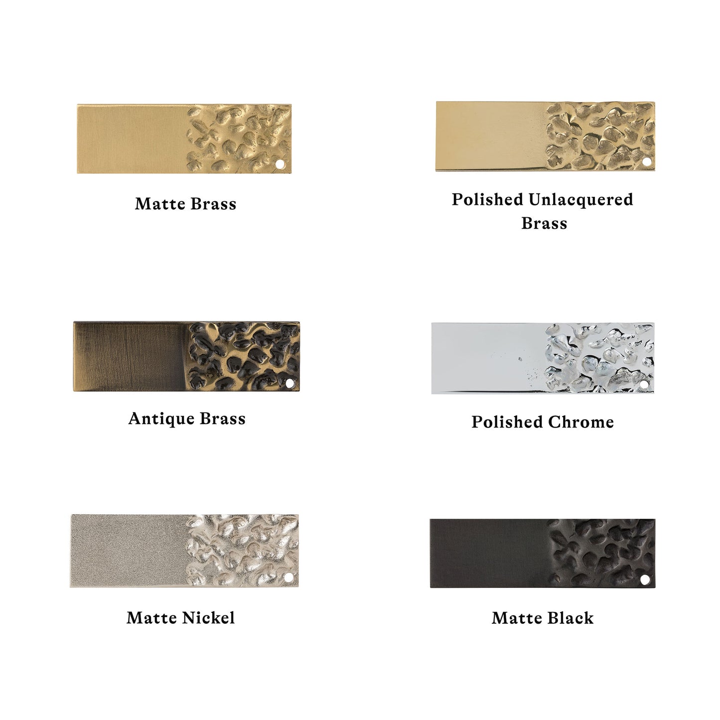 Textured surface finishes