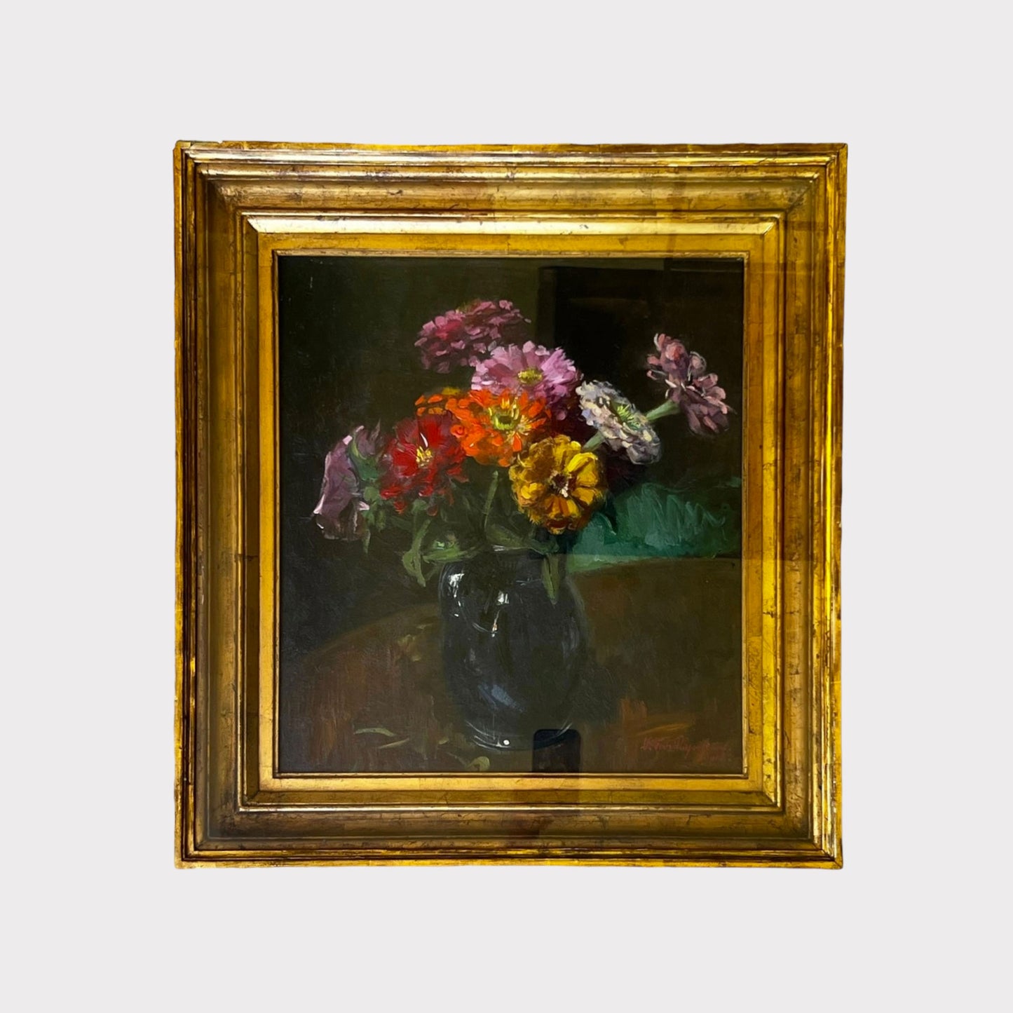 French Floral Still Life Oil Painting