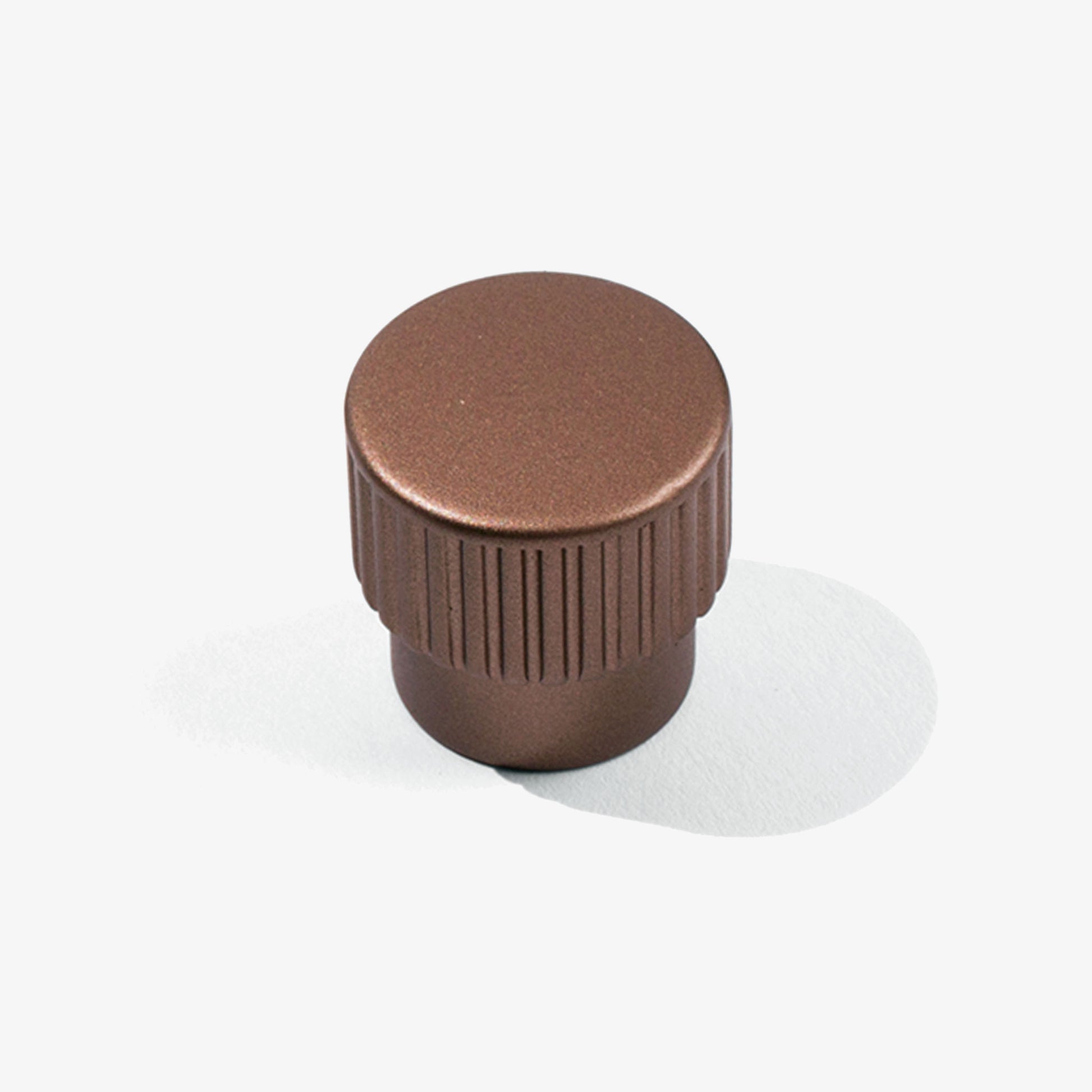 Fluted Knob in Copper Bronze