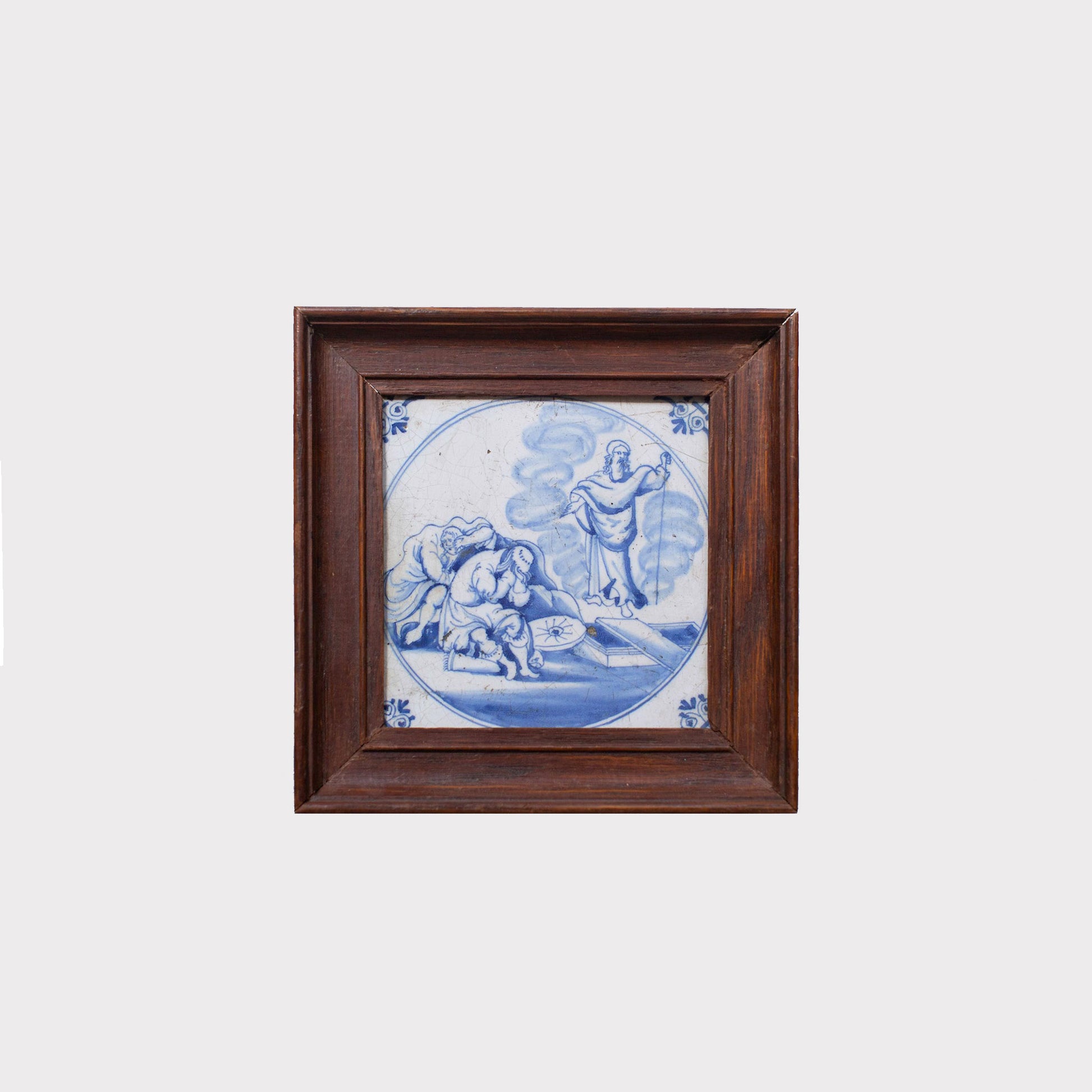 Delft Tile with Resurrection Scene