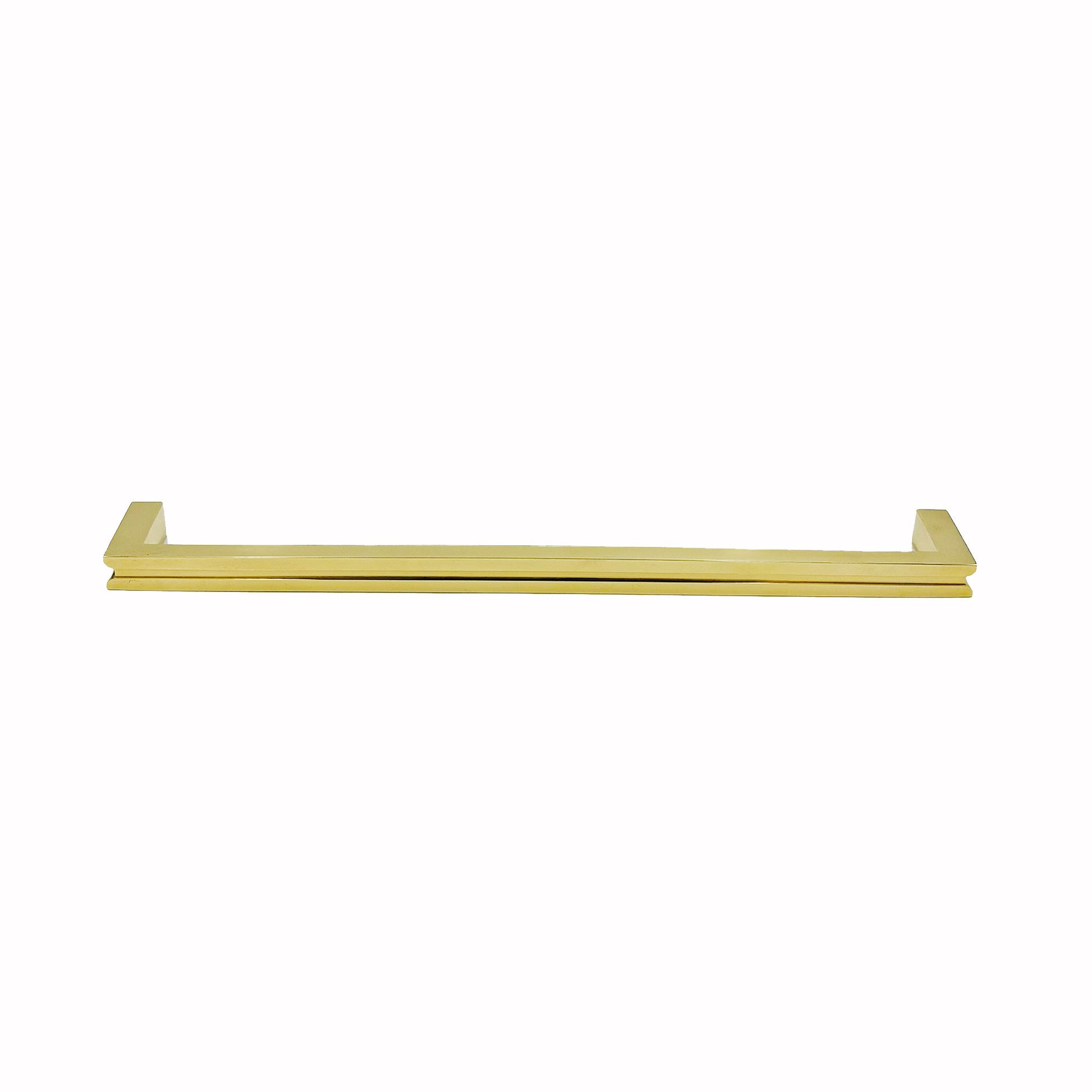 Brass Grandbury cabinet handle on a white background
