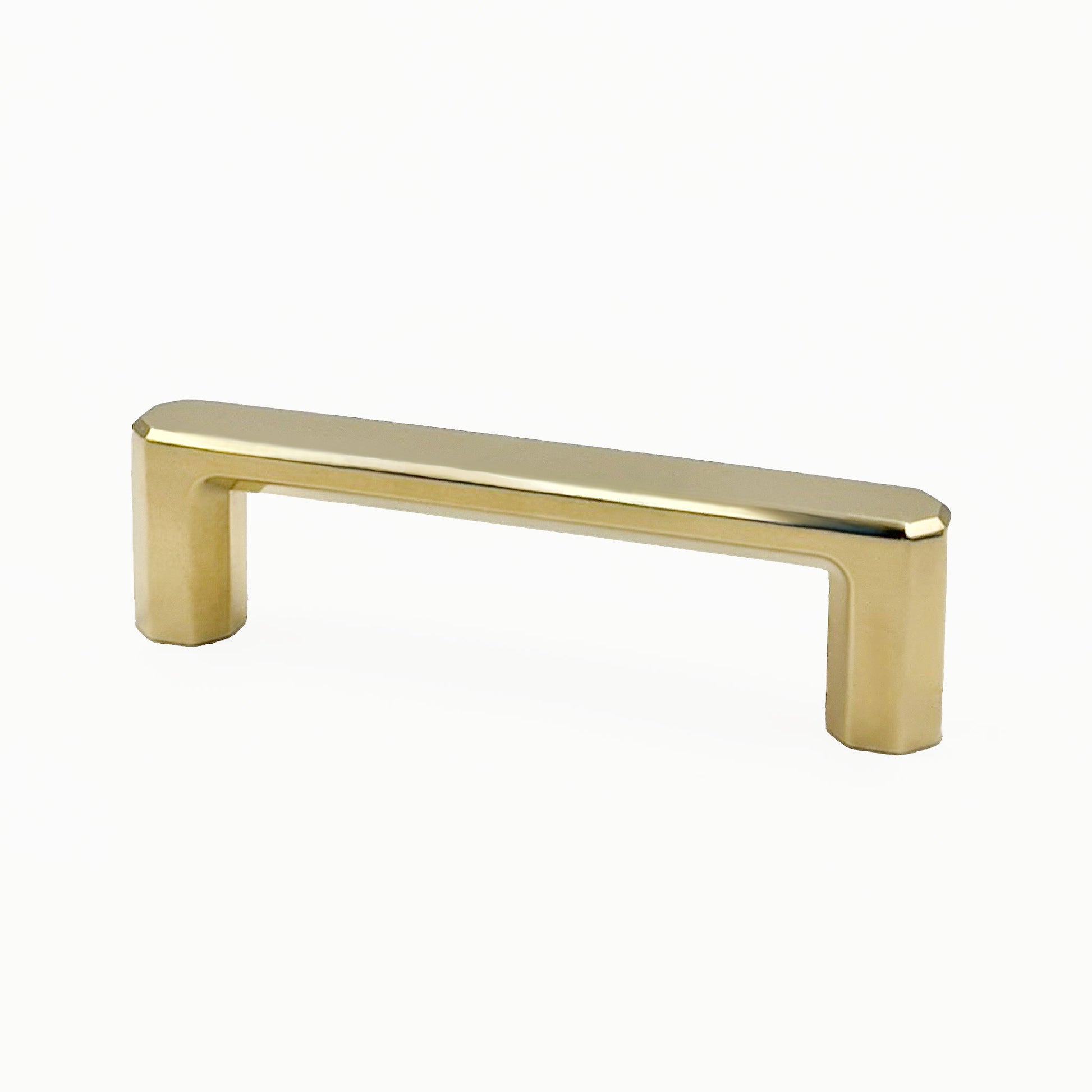 Henderson brass cabinet handle on a white background