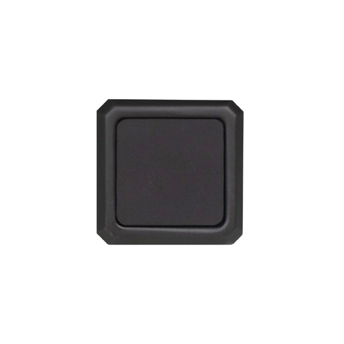 Henderson Square Cabinet Pull in matte black finish top view