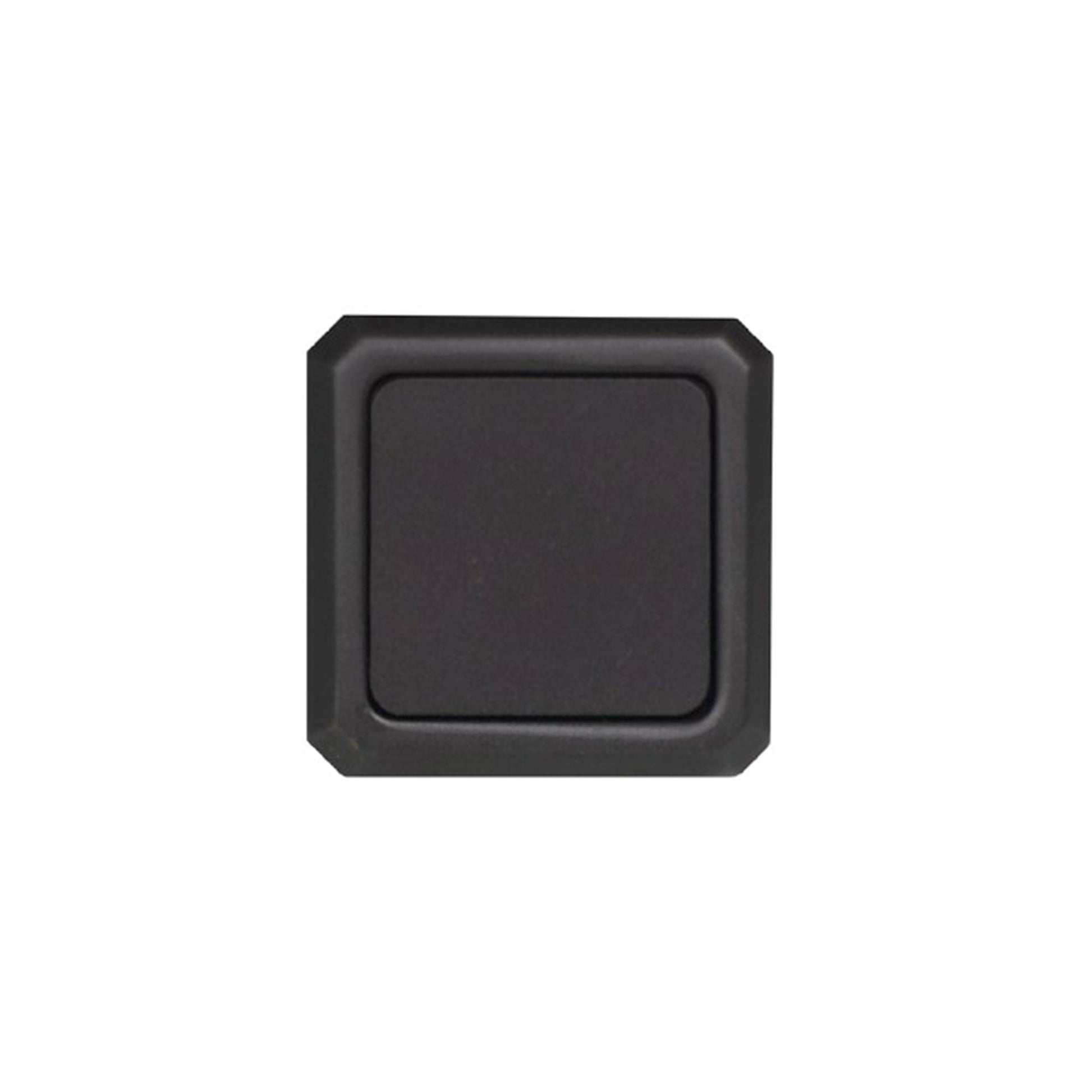 Henderson Square Cabinet Pull in matte black finish top view