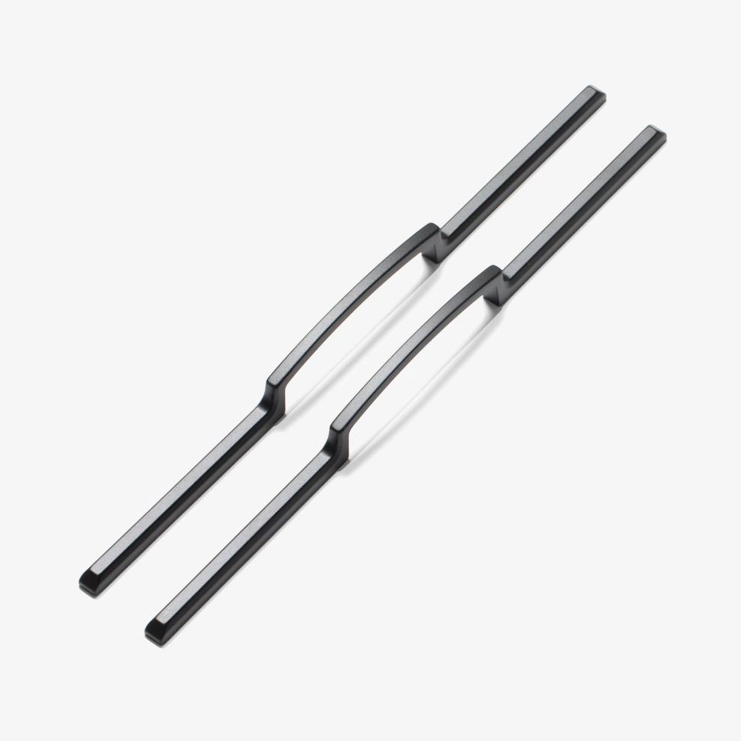 Matte Black Long Arm Middle Grip Modern Cabinet Pull by Studio Marchant