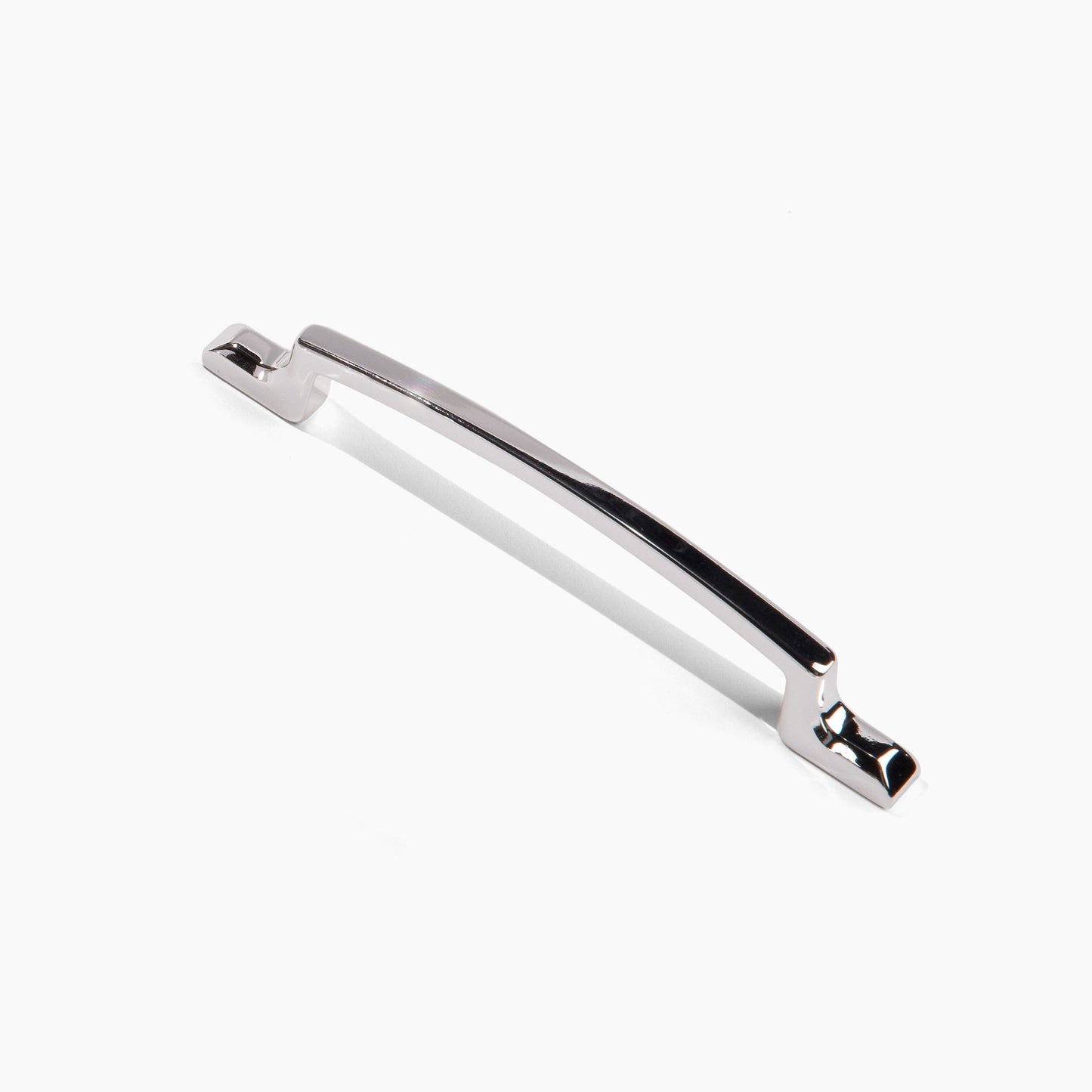 Polished Silver Short Arm Modern Cabinet Pull