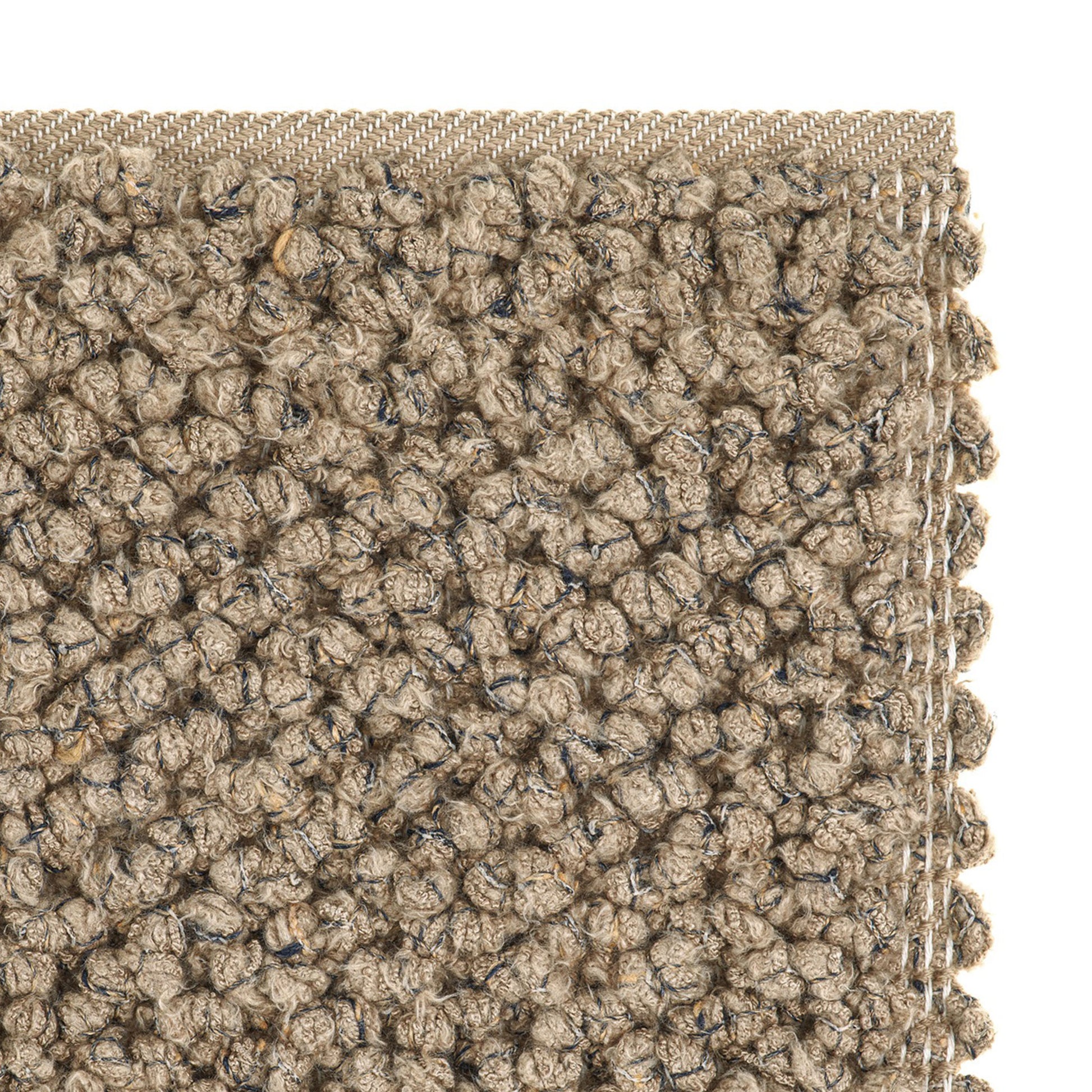 Nui rug style in clay colored textured twill boucle weave