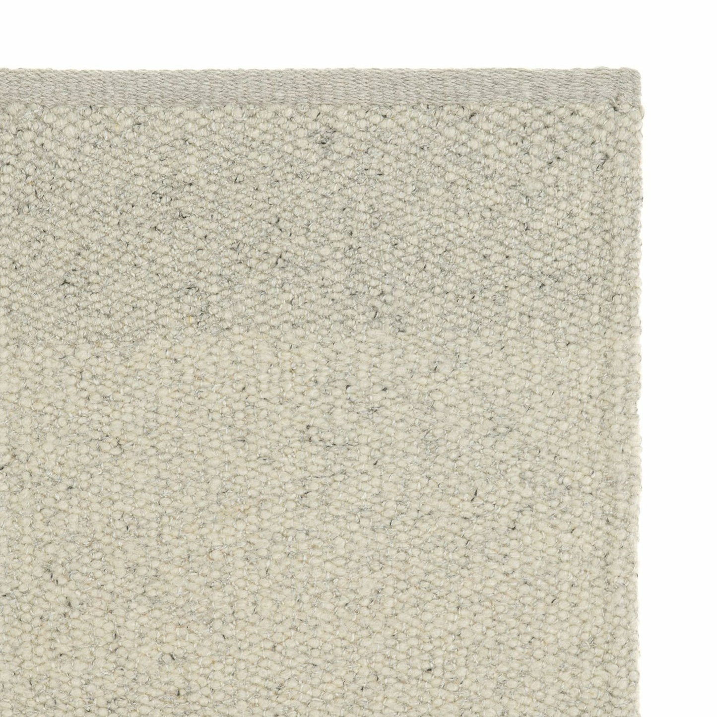 Pura rug style in pale greige colored twisted flat weave