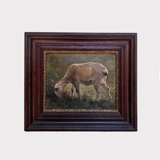 Belgium Grazing Sheep Oil Painting