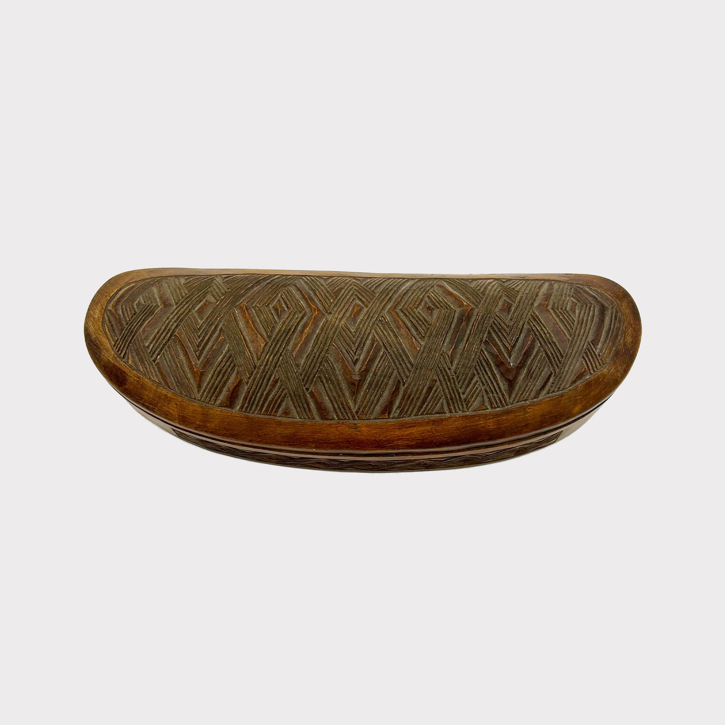 Vintage Carved Container with African design
