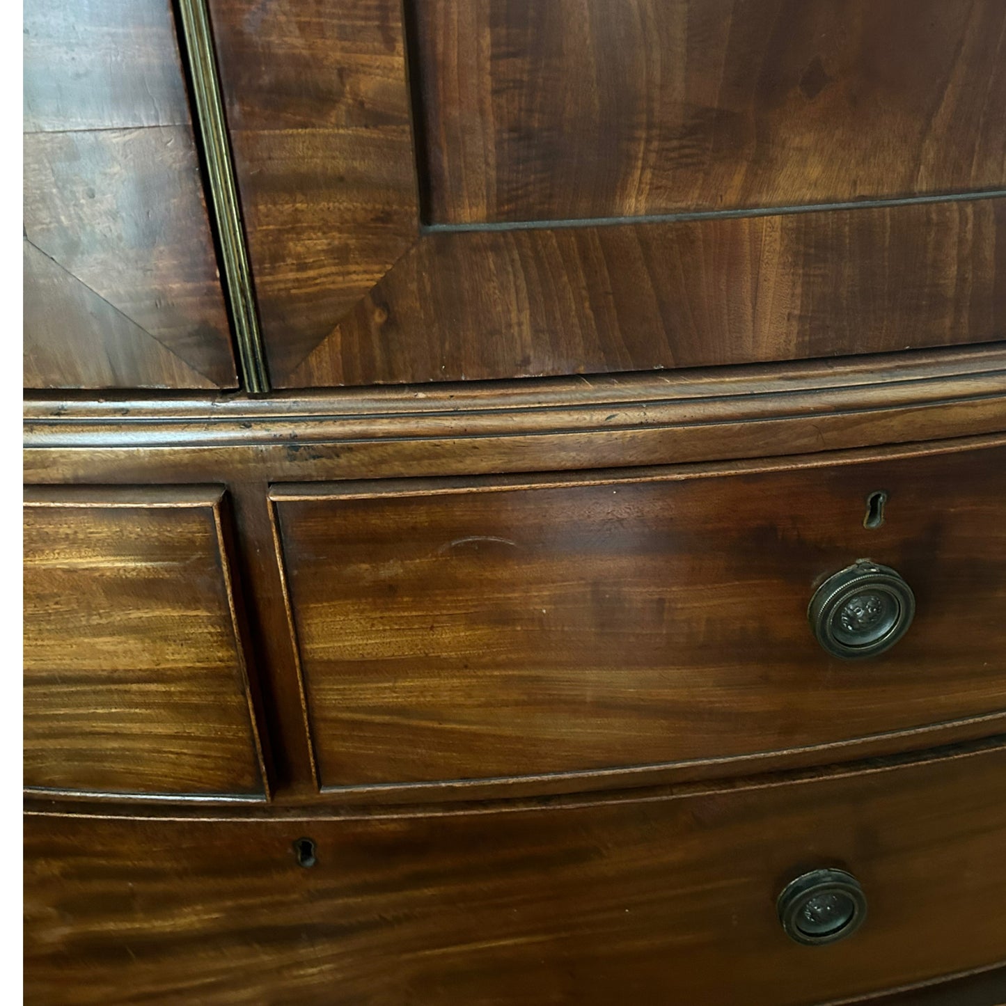 Mahogany Gentleman’s Linen Press