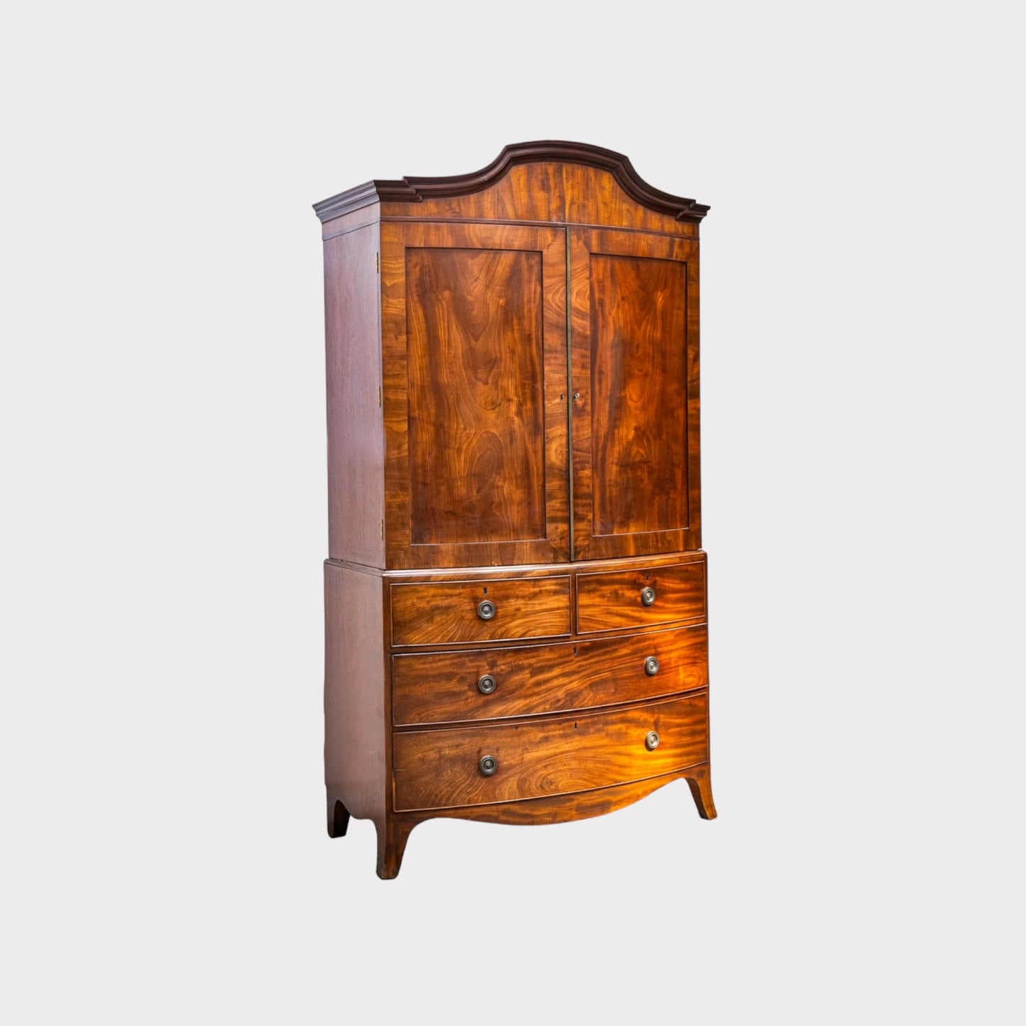 Mahogany Gentleman’s Linen Press