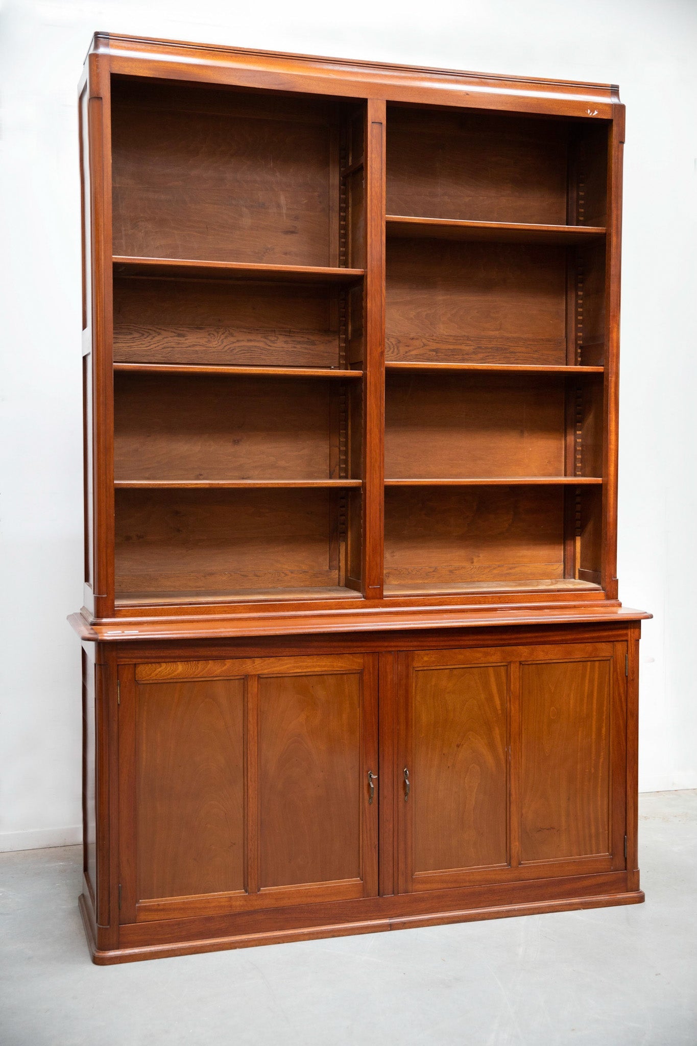 in room - French Mahogany Open Library Bookcase